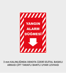 YANGIN ALARM DÜĞMESİ 25X37 CM