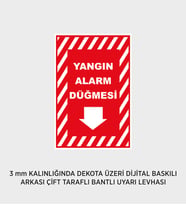 YANGIN ALARM DÜĞMESİ 25X37 CM