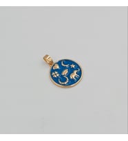 Sembollü Mineli Kolye Ucu – Rose Xuping, Kararmaz, Şans ve Koruma Temalı, 3 mm Halka (2,3 x 1,7 cm)