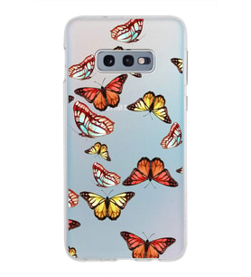 PrintiFy Samsung Galaxy S10e ile Uyumlu 1mm Slim Fit Water Color 2 Baskılı Şeffaf  Kılıf