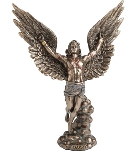 WISE Icarus Dekoratif Obje – Antik Yunan Mitolojisi Figürü – Poliresin Biblo – 20,5 cm