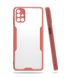 Samsung Galaxy M51 Kılıf Platin Silikon - Pembe