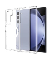 Samsung Galaxy Z Fold 6 Kılıf Sert PC Magsafe Şeffaf Kapak Embos