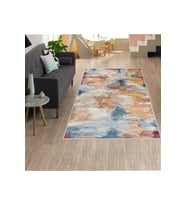 Rovigo Home Dijital Baskı Yıkanabilir Kaymaz Taban Salon Halısı RVG1282 100x150 cm (Sarı)