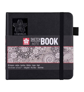 Sakura Sert Kapak Skechbook Ivory Kağıt 140 gr 12x12 cm 80 yp 