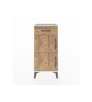 Arges Komodin Tek Raflı Tek Çekmeceli 2 Kapaklı 44x30x96 Aytaşı-Çam