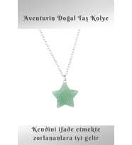 Nelleovana Yıldız Pembe Kuvars Doğal Taş Kolye (insanı Negatif Enerjiden Kurtarır. ) ( Aa Kalite )