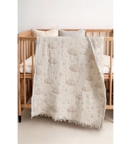 Bulut Desen - %100 Pamuk Müslin Bebek Örtüsü - 80x110 cm