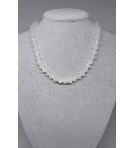 Selenit Taşı Kolye 8mm (Klipsli)