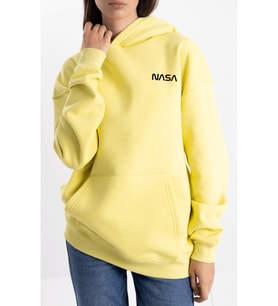 Unisex Oversize Nasa Kapüşonlu Sweatshirt