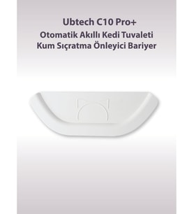 Ubtech C10 Pro Kameralı Otomatik Akıllı Kedi Tuvaleti için Aparat/Buffle, Kum Sıçratma Önleyici Aparat/Buffle