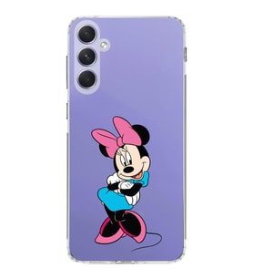 Samsung Galaxy A54  Kamera korumalı Kapak Minnie Mouse Tasarımlı  Şeffaf Kılıf
