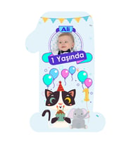 1 Yaşında 6X9 Ahşap Magnet