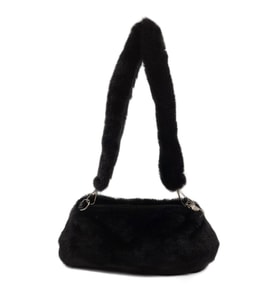 TAKISEN Kadın Peluş Mini Baget Çanta en 24cm boy 11 cm