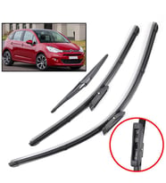 Citroen C3 Ön + Arka Cam Muz Silecek Takımı 2010-2016