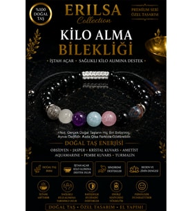 Sertifikalı Kilo Almaya Yardımcı İştah Açıcı Doğal Taş Bileklik - Ayarlanabilir Unisex Lüks Tasarım