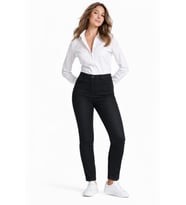 Kadın Bilek Jean Pantolon Beli Lastikli Düğmeli BGL-ST05384