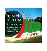 Çim Çit Takımı 150 Cm + 5 Direk (10 Metre) Zirve Tel Örgü