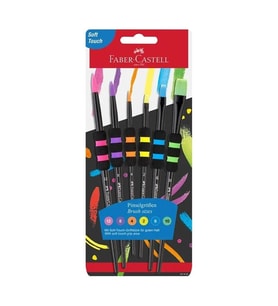 FABER CASTELL SOFT TOUCH FIRÇA SETİ 6'LI (12-8-4-2-6-10) -5600481622