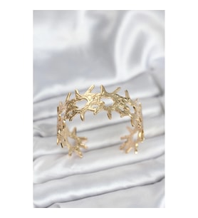 Mey İthalat® Pirinç Gold Renk Vintage Kadın Bileklik