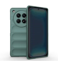 Infinix Zero 40 5G Uyumlu Kılıf Esnek TPU Oyuklu Arka Yüzey Tasarımlı Zore Etnik Silikon Kapak (Koyu Yeşil)