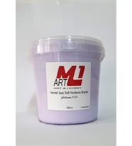 M1 ART Soft Menekşe Su Bazlı Vernikli Yenileme Boyası 1000.ml-Mobilya,cam,mermer,beyaz eşya,fayans,seramik,parke