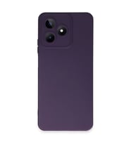 Realme C53 Kılıf Nano içi Kadife Silikon - Mor