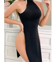 pilelistore Bayan Siyah Mini Elbise