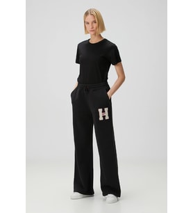 Tommy Hilfiger TJW H GRAPHIC SWEAT PANT Kadın Siyah Eşofman Altı DW0DW20558BDS