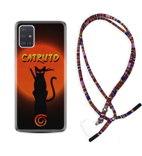 Samsung a71 A72 A73 A7 A9 2018 C7 C9 Kılıf Boyun Asklı Rasta Silikon Catrudo 1679