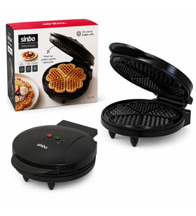 DÖKÜM BELÇİKA WAFFLE MAKİNESİ ELEKTRİKLİ 5 WAFFLE YAPIŞMAZ YÜZEY 850W SSM-2595 (5343)