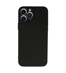 Apple İphone 13 Pro Max Kılıf Nano İçi Kadife Silikon - Siyah