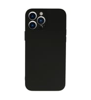 Apple İphone 13 Pro Max Kılıf Nano İçi Kadife Silikon - Siyah
