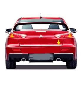 Mitsubishi Lancer Krom Bagaj Alt Çıtası 2000-2007 Arası Paslanmaz Çelik