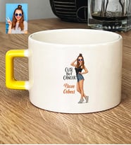 Kişiye Özel Karikatürlü Cute But Cancer Yengeç Burcu Lüks Fincan Doğum Günü Hediyesi