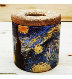 Vincent Van Gogh - Ahşap Kapaklı Kalemlik 1