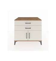 Kronos Şifonyer Tek Raflı 2 Çekmeceli 2 Kapaklı 88x59x80 Çam-Aytaşı