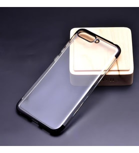 Huawei Y6 2018 Kılıf Dört Köşeli Lazer Silikon Kılıf (Siyah)