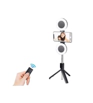 Led Işıklı Çok Fonksiyonlu Selfie Çubuğu, Tripod ve Monopod Özellikli