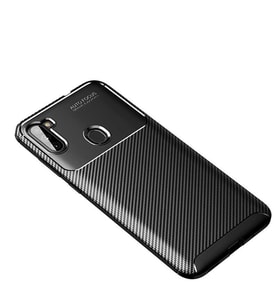 Samsung Galaxy A11 Kılıf Esnek Soft Karbon Tasarım Legion Serisi (Siyah)