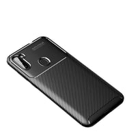 Samsung Galaxy A11 Kılıf Esnek Soft Karbon Tasarım Legion Serisi (Siyah)