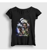 Presmono Kadın Siyah Cover Film Hayalet Avcıları Ghostbusters T-Shirt 245249tt