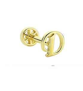 Glorria Altın D Harfi Tragus Piercing