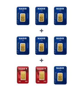 Nadir Gold 24 Ayar 19,5 Gram Külçe Altın (7 Adet 2,5 Gram Külçe Altın + 2 Adet 1 Gram Külçe Altın )