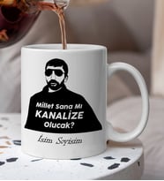 Komik - Esprili Millet Sana Mı Kanalize Olacak Yazılı Komik Kupa Bardak