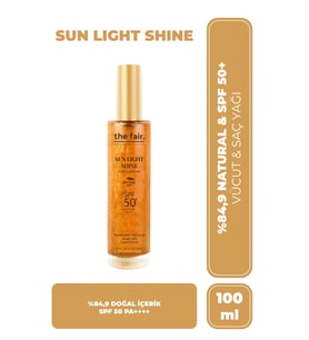 the fair. Sun Light Shine SFP 50+/PA++++ Vücut ve Saç Yağı 100 ml