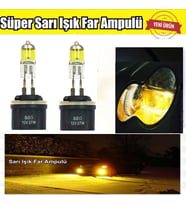 H27 880 JDM Süper Sarı Işık Far Ampul 12V 30-55W
