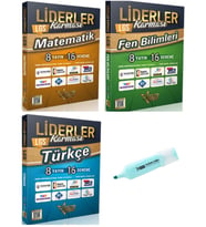 LGS 8.Sınıf Matematik Fen Bilimleri VE Türkçe 8 Yayın 16 Deneme