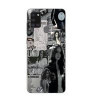 Samsung Galaxy A21S Uyumlu Lana Del Rey Desenli Şeffaf Telefon Kılıfı