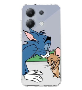 Xiaomi Redmi Note 13 Tom ve Jerry Desenli Şeffaf Telefon Kılıfı